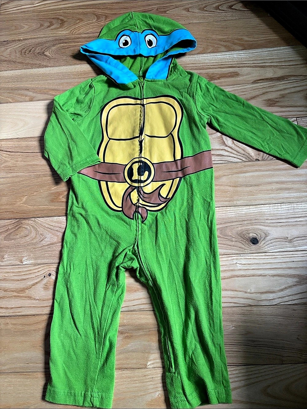 nickelodeon Teenage Mutant Ninja Turtles Blue Hooded Romper